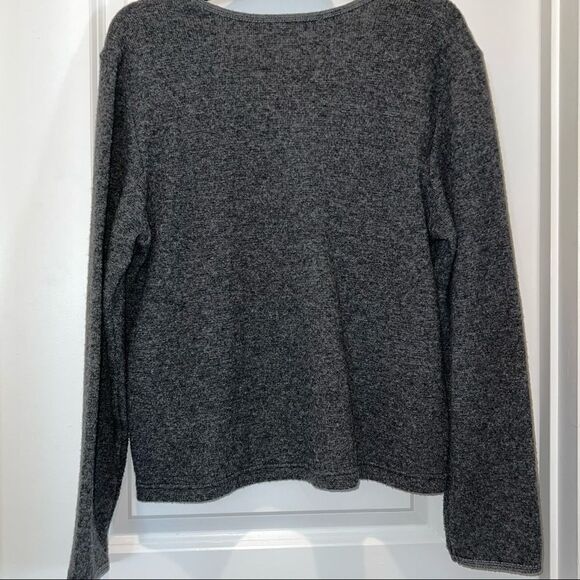 Banana Republic Grey Wool/Nylon Sweater with front pocket size Medium - Picture 5 of 5